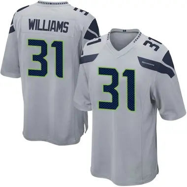 Men's TaMerik Williams Seattle Seahawks Alternate Jersey - Game Gray