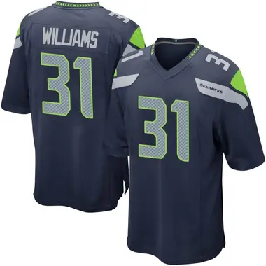 Men's TaMerik Williams Seattle Seahawks Team Color Jersey - Game Navy