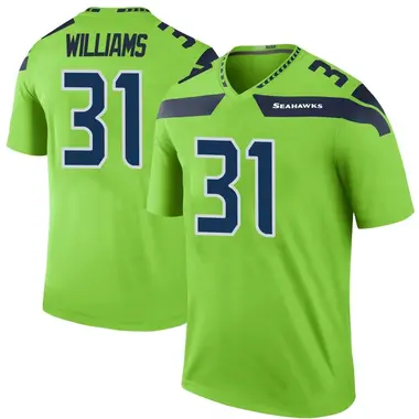 Youth TaMerik Williams Seattle Seahawks Color Rush Neon Jersey - Legend Green